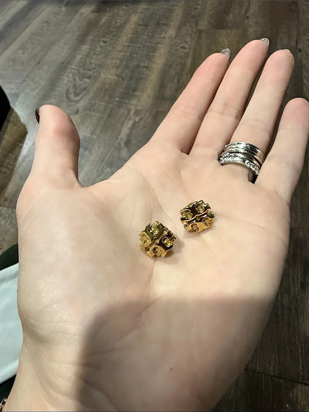 Tory Burch Gold-Tone Textured Earrings